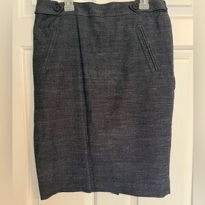 Gray/Navy LOFT skirt